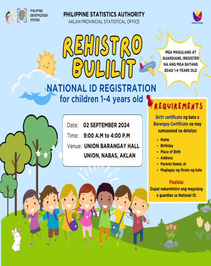 Rehistro Bulilit Launching at Union, Nabas, Aklan